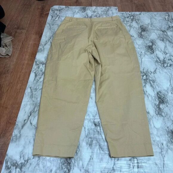 Theory Carrot Trouser Soft Chino Cotton Pants Yellow size 6 business career - Picture 7 of 8